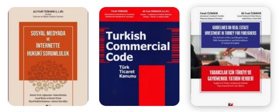Avukat Ali Fuat Özbakır'a Ait Hukuk Kitapları 